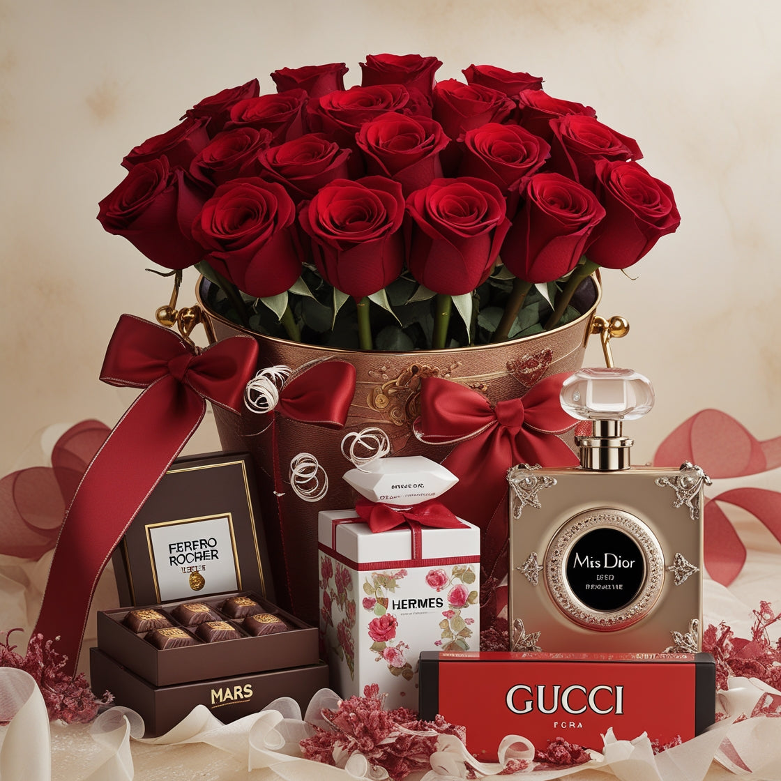 Premium Fresh Bouquet with Chocolates – Memories Fragrances