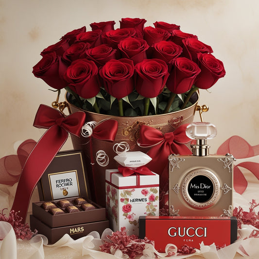 Premium Fresh Bouquet with Chocolates – Memories Fragrances